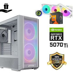 FuturaIT Elite Gamer PC (AMD Ryzen 7 7800X3D, 32GB RAM, SSD 2TB, RTX 5070Ti, 1000W, Midi ATX) Poklon