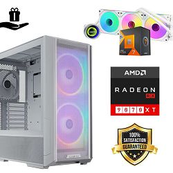 FuturaIT Elite Gamer PC (AMD Ryzen 7 7800X3D, 32GB RAM, SSD 2TB, RX 9070XT, 1000W, Midi ATX) Poklon