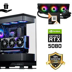 FuturaIT Elite Gamer PC (AMD Ryzen 7 9800X3D, 32GB RAM, SSD 4TB, RTX 5080, 1000W, Midi ATX) Poklon 