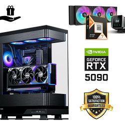 FuturaIT Elite Gamer PC (AMD Ryzen 7 9800X3D, 32GB RAM, SSD+SSD, RTX 5090, 1000W, Midi ATX) Poklon