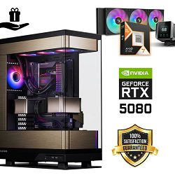 FuturaIT Elite Gamer PC (AMD Ryzen 7 9800X3D, 32GB RAM, SSD+SSD, RTX 5080, 1000W, Midi ATX) Poklon 