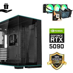 FuturaIT Elite Gamer PC (AMD Ryzen 7 9800X3D, 64GB RAM, SSD 4TB, RTX 5090, 1000W, Midi ATX) Poklon