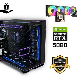 FuturaIT Elite Gamer PC (AMD Ryzen 7 9850X3D, 32GB RAM, SSD 2TB, RTX 5080, 1000W, Midi ATX) Poklon