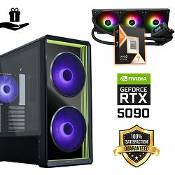 FuturaIT Elite Gamer PC (AMD Ryzen 7 9850X3D, 64GB RAM, SSD 6TB, RTX 5090, 1000W, Midi ATX) Poklon 