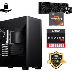 FuturaIT Elite Gamer PC (AMD Ryzen 9 5900X, 32GB RAM, SSD 2TB, RX 9070, 750W, Midi ATX) Poklon 