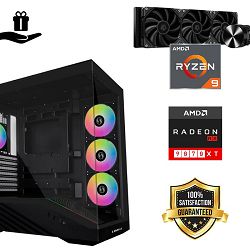 FuturaIT Elite Gamer PC (AMD Ryzen 9 5950X, 32GB RAM, SSD 2TB, RX 9070, 850W, Midi ATX) Poklon 