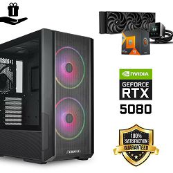 FuturaIT Elite Gamer PC (AMD Ryzen 9 7900X3D, 32GB RAM, SSD+HDD, RTX 5080, 1000W, Midi ATX) Poklon