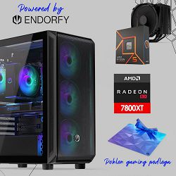 FuturaIT Endorfy Gamer PC (AMD Ryzen 5 7600X, 32GB RAM, SSD+HDD, AMD RX 7800XT, 650W, Midi ATX)