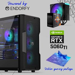 FuturaIT Endorfy Gamer PC (AMD Ryzen 7 5800X, 32GB RAM, SSD 1TB, RTX 5060Ti, 650W, Midi ATX) Poklon 
