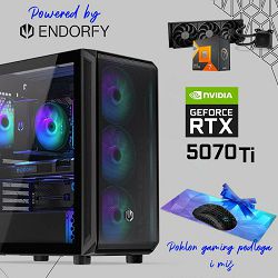 FuturaIT Endorfy Gamer PC (AMD Ryzen 7 7800X3D, 32GB RAM, SSD 3TB, RTX 5070Ti, 850W, Midi ATX) Poklon 