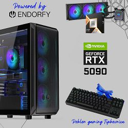 FuturaIT Endorfy Gamer PC (AMD Ryzen 7 9800X3D, 32GB RAM, SSD+HDD, RTX 5090, 1000W, Midi ATX) Poklon 