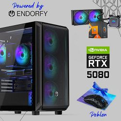 FuturaIT Endorfy Gamer PC (AMD Ryzen 9 7900X3D, 32GB RAM, SSD+HDD, RTX 5080, 1000W, Midi ATX) Poklon 