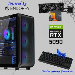 FuturaIT Endorfy Gamer PC (AMD Ryzen 9 7900X3D, 32GB RAM, SSD+HDD, RTX 5090, 1000W, Midi ATX) Poklon 