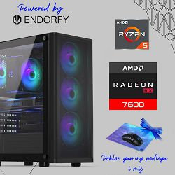 FuturaIT Endorfy GamerPC (AMD Ryzen 5 5600X, 16GB RAM, SSD 1TB, RX 7600, 550W, Midi ATX) Poklon