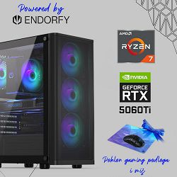 FuturaIT Endorfy GamerPC (AMD Ryzen 7 5700X, 32GB RAM, SSD 1TB, RTX 5060Ti, 750W, Midi ATX) Poklon 