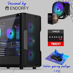 FuturaIT Endorfy GamerPC (AMD Ryzen 7 5800X, 32GB RAM, SSD 2TB, RTX 7800XT, 650W, Midi ATX) Poklon 