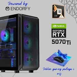FuturaIT Endorfy GamerPC (AMD Ryzen 7 9800X3D, 32GB RAM, SSD 2TB, RTX 5070Ti, 1000W, Midi ATX) Poklon 