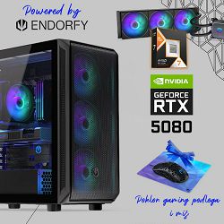 FuturaIT Endorfy GamerPC (AMD Ryzen 7 9800X3D, 32GB RAM, SSD+HDD, RTX 5080, 1000W, Midi ATX) Poklon 