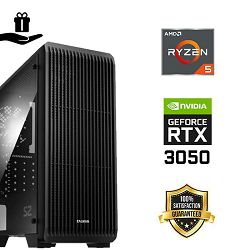 FuturaIT ECO GamerPC (AMD Ryzen 5 5500, 16GB RAM, SSD 480GB, NV RTX 3050, 500W, Midi ATX) Poklon