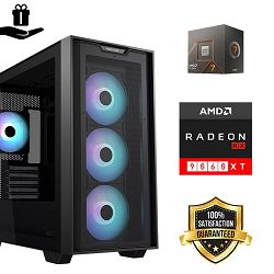 FuturaIT Fighter Gaming PC (AMD Ryzen 7 8700F, 32GB RAM, SSD 2TB, RTX 5070, 750W, Midi ATX) 