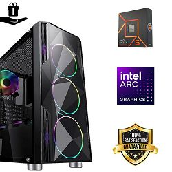 FuturaIT Fighter GamingPC (AMD Ryzen 5 7600X, 16GB RAM, SSD 1TB, Intel ARC B580, 650W, Midi ATX) Poklon 
