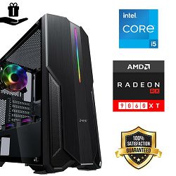 FuturaIT Fighter GamingPC (Intel i5 14400F, 16GB RAM, SSD 1TB, RX 9060XT, 600W, Midi ATX) 