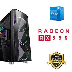 FuturaIT Fighter GamingPC (Intel i5 14400F, 16GB RAM, SSD 1TB, RX 580, 650W, Midi ATX) 