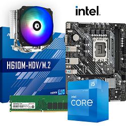 FuturaIT Intel Upgrade KiT (Intel i5 12400F, H610M, Rainbow 120MM Cooler, 16GB DDR4) 