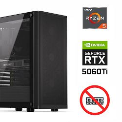 FuturaIT NoRam PC (AMD Ryzen 5 5600X, B550, 1TB SSD, RTX 5060Ti, 650W, Midi ATX) 
