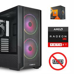 FuturaIT NoRam PC (AMD Ryzen 7 7800X3D, B650, 2TB SSD, RX 9070XT, 850W, Midi ATX)
