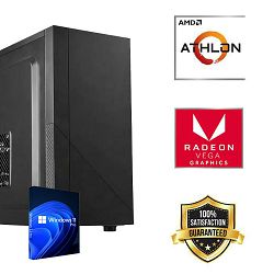 FuturaIT Office&Home PC (AMD Athlon 3000G, 16GB RAM, SSD 500GB, 550W, Midi ATX) WinOS