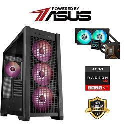 FuturaIT Power by Asus PC (AMD Ryzen 5 9600X, 32GB RAM, SSD 2TB, RX 9070XT, 850W,Asus Case) Poklon 