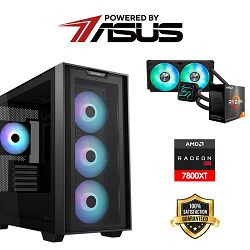 FuturaIT Power by Asus PC (AMD Ryzen 7 5800X, 32GB RAM, SSD 1TB, RX 7800XT, 750W, Asus Case) Poklon 