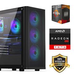 FuturaIT SummerSale GamerPC (AMD Ryzen 7 5700X3D, 32GB RAM, SSD 2TB, RX 9070, 750W, Midi ATX) 