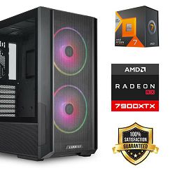 FuturaIT SummerSale GamerPC (AMD Ryzen 7 7800X3D, 32GB RAM, SSD 2TB, RX 7900XTX, 1000W, Midi ATX