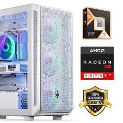 FuturaIT SummerSale GamerPC (AMD Ryzen 7 9800X3D, 32GB RAM, SSD+HDD, RX 9070XT, 1000W, Midi ATX) 