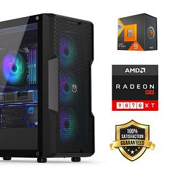 FuturaIT SummerSale GamerPC (AMD Ryzen 9 7900X3D, 32GB RAM, SSD+HDD, RX 9070XT, 1000W, Midi ATX) 