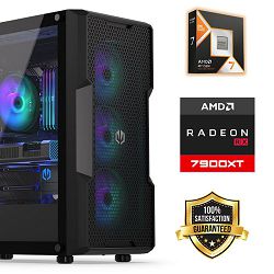 FuturaIT SummerSale GamerPC (AMD Ryzen 7 9800X3D, 32GB RAM, SSD+HDD, RX 7900XT, 1000W, Midi ATX) 