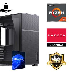 FuturaIT Workstation PC (AMD Ryzen 5 8600G, 32GB RAM, SSD+HDD, 700W, Mini ATX) WinOS