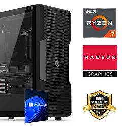 FuturaIT Workstation PC (AMD Ryzen 7 5700G, 32GB RAM, SSD+HDD, AMD GPU, 550W, Midi ATX) Win-OS