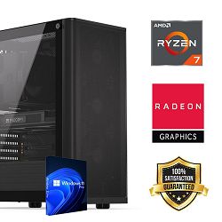 FuturaIT Workstation PC (AMD Ryzen 7 5700G, 32GB RAM, SSD+HDD, AMD GPU, 550W, Midi ATX) Win-OS