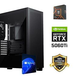 FuturaIT Workstation PC (AMD Ryzen 7 7700X, 32GB RAM, SSD 2TB, RTX 5060Ti, 650W, Midi ATX) WinOS