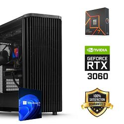 FuturaIT Workstation PC (AMD Ryzen 7 7700X, 32GB RAM, SSD 2TB, RTX 3060, 650W, Midi ATX) Win-OS