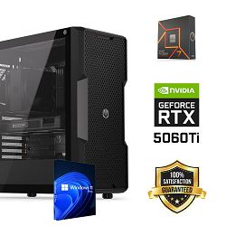 FuturaIT Workstation PC (AMD Ryzen 7 7700X, 32GB RAM, SSD 2TB, RTX 5060Ti, 750W, Midi ATX) WinOS