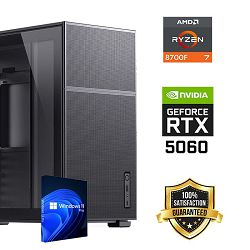 FuturaIT Workstation PC (AMD Ryzen 7 8700F, 32GB RAM, SSD 2TB, RTX 5060, 750W, Midi ATX) WinOS