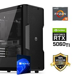 FuturaIT Workstation PC (AMD Ryzen 9 5950X, 32GB RAM, SSD+HDD, RTX 5060Ti, 650W, Midi ATX) WinOS