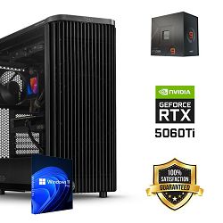 FuturaIT Workstation PC (AMD Ryzen 9 7900X, 32GB RAM, SSD+HDD, RTX 5060Ti , 850W, Midi ATX) WinOS