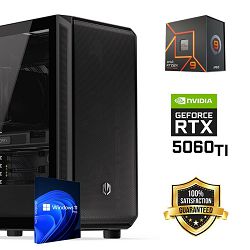 FuturaIT Workstation PC (AMD Ryzen 9 7900X, 48GB RAM, SSD+HDD, RTX 5060Ti , 750W, Midi ATX) WinOS