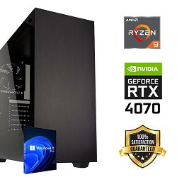 FuturaIT Workstation PC (AMD Ryzen 9 5900X, 32GB RAM, SSD+HDD, RTX 4070, 650W, Midi ATX) WinOS