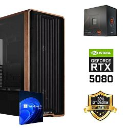 FuturaIT Workstation PC (AMD Ryzen 9 7900X, 96GB RAM, SSD+HDD, RTX 5080, 1000W, Midi ATX) Win0S